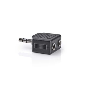 Nedis Mini-jack male naar mini-jack female (2x) stereo adapter