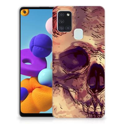 Silicone Back Case Samsung Galaxy A21s Skullhead Silicone Back Case Samsung Galaxy A21s Skullhead