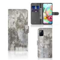 Samsung Galaxy A71 Bookcase Beton Print - thumbnail