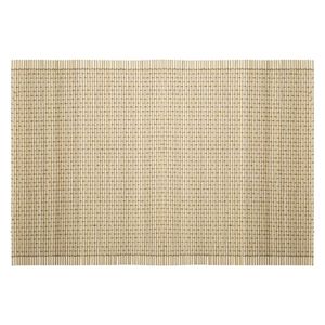 Rechthoekige placemat beige bamboe 45 x 30 cm