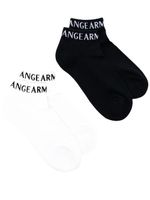 Armani Exchange chaussettes à logo intarsia - Noir