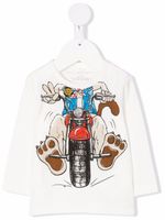 Stella McCartney Kids t-shirt à imprimé Doggie Rider - Blanc