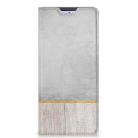 Xiaomi Redmi Note 10 Pro Book Wallet Case Wood Concrete - thumbnail