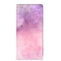 Bookcase Motorola Moto G62 5G Pink Purple Paint - thumbnail