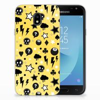 Silicone Back Case Samsung Galaxy J3 2017 Punk Geel - thumbnail