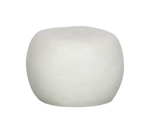 vtwonen Bijzettafel Pebble Betonlook, 50cm - Wit - Rond