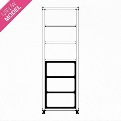 Boekenkast Tahoma | Hout  | Eikenhout | Zwart Bruin