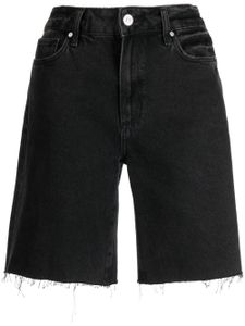 PAIGE short en jean Sammy à taille haute - Noir