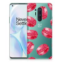 OnePlus 8 Pro Siliconen Case Pink Macarons