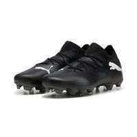 PUMA Future 7 Match Gras / Kunstgras Voetbalschoenen (MG) Zwart Wit Donkergrijs - thumbnail