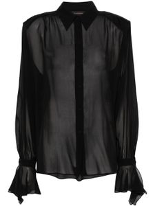 THE ANDAMANE chemise en soie - Noir