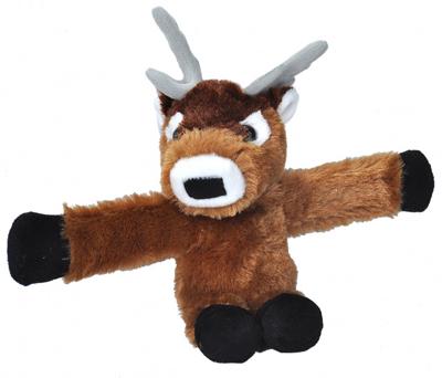 Wild Republic knuffel rendier junior 20 cm pluche bruin/zwart Wild Republic knuffel rendier junior 20 cm pluche bruin/zwart