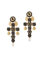 Dolce & Gabbana boucles d'oreilles en or jaune 18ct ornées de saphir et de perle - thumbnail