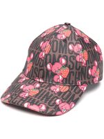 Moschino casquette imprimée à logo - Marron - thumbnail