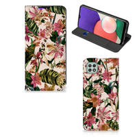 Samsung Galaxy A22 5G Smart Cover Flowers - thumbnail