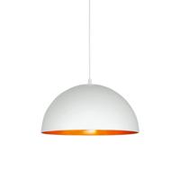 Nowodvorski Witte hanglamp Hemisphere S met gouden binnenkant 4893 - thumbnail