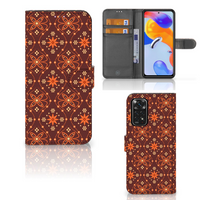 Xiaomi Redmi Note 11 Pro 5G/4G Telefoon Hoesje Batik Brown - thumbnail