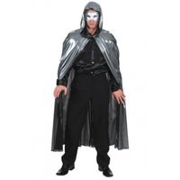 Metallic zilveren cape One size  - - thumbnail