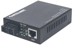 Intellinet 507349 netwerk media converter 1000 Mbit/s 1310 nm Single-mode Zwart