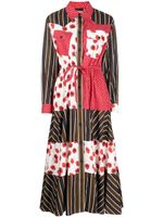 Kenzo robe-chemise à design patchwork - Rouge - thumbnail