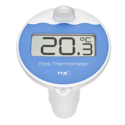TFA Dostmann Marbella Zwembadthermometer Zwart