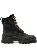 DSQUARED2 bottines en cuir à lacets - Noir - thumbnail