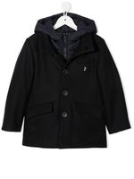 Herno Kids manteau à fermeture zippée dissimulée - Bleu