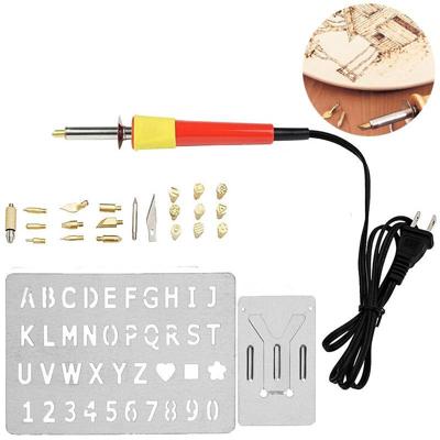 Hofftech Soldeerbout Set - Markeerset 30W Hout Brand Pen - 24 delig Hofftech Soldeerbout Set - Markeerset 30W Hout Brand Pen - 24 delig