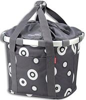KLICKfix Unisex fietstas, bubbles antraciet, 0303BA, 35 x 28 x 5 cm, Bubble Anthracite
