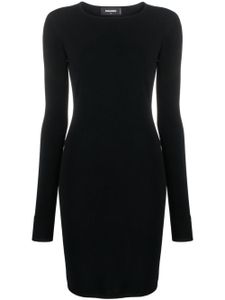 DSQUARED2 open-back fine-ribbed minidress - Noir