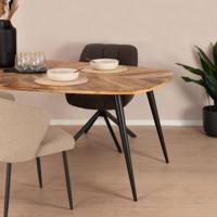 Sohome Eettafel Naomi Deens ovaal, Mangohout - Naturel - thumbnail