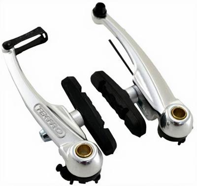 Tektro remset V brake M857 met remblok 102 mm zilver Tektro remset V brake M857 met remblok 102 mm zilver