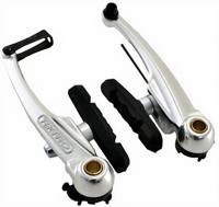 Tektro remset V brake M857 met remblok 102 mm zilver