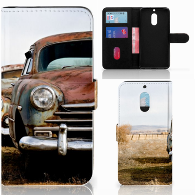 Nokia 6 Telefoonhoesje met foto Vintage Auto Nokia 6 Telefoonhoesje met foto Vintage Auto