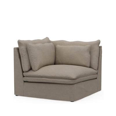 Rivièra Maison Modulaire Bank 'Continental' Corner,  Oxford Weave, kleur Anvers Flax