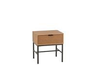 J-Line Bijzettafel Op Onderstel Hout/Metaal Naturel