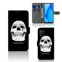 Telefoonhoesje met Naam Huawei P40 Lite Skull Eyes - thumbnail