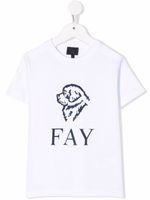 Fay Kids t-shirt à logo imprimé - Blanc - thumbnail