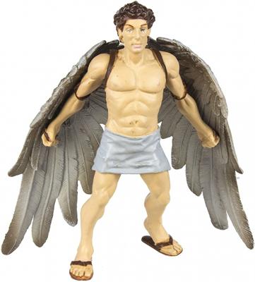Safari speelfiguur Icarus jongens 10 cm beige/wit/bruin Safari speelfiguur Icarus jongens 10 cm beige/wit/bruin
