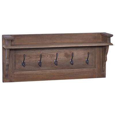 Vidaxl Wandkapstok 80x17x35 Cm Massief Teakhout