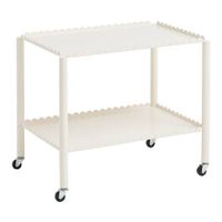 HAY Arcs Trolley Low Bijzettafel - Eggshell