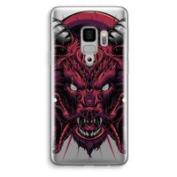 Hell Hound and Serpents: Samsung Galaxy S9 Transparant Hoesje