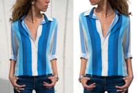 Multicolor blouse dames nu in de sale met hoge korting