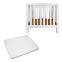 Cabino Baby Box Met In Hoogte Verstelbare Bodem Finn Wit Met Matras