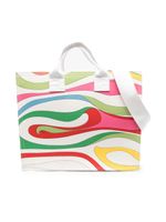 PUCCI Junior sac à langer à motif marbré - Blanc