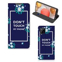 Samsung Galaxy A42 Design Case Flowers Blue DTMP