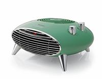 Ariete 8211 Tafelverwarming, elektrische verwarming, 2000 W, thermostaat, stil, rooster en verchroomde poten, groen