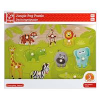 Hape E1405 Jungle Animal Wooden Peg Puzzle - Educational Toy