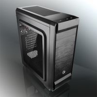 Raijintek ARCADIA II Midi-tower PC-behuizing, Gaming-behuizing Zwart 1 voorgeïnstalleerde ventilator, Zijvenster, Stoffilter - thumbnail