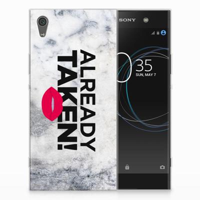 Sony Xperia XA1 Ultra Siliconen hoesje met naam Already Taken White Sony Xperia XA1 Ultra Siliconen hoesje met naam Already Taken White